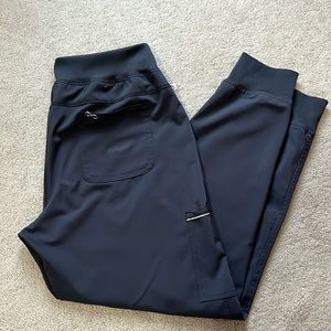 Cherokee Infinity Elastic Waist Jogger Pant. Pewter Gray. Size Small.